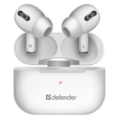 Гарнитура Defender Twins 636, Bluetooth, вкладыши, белый [63636]