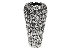 Ваза rose multi (kare) серебристый 18x37x18 см.