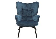 Кресло vicky (kare) синий 73x94x83 см.