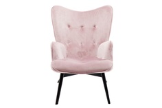 Кресло vicky (kare) розовый 73x94x83 см.
