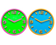 Часы настенные bi color (kare) мультиколор 30x30x4 см.