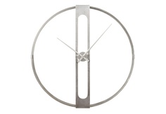 Часы настенные clip (kare) серебристый 107x107x15 см.