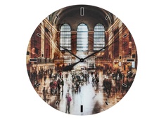 Часы настенные grand central station (kare) мультиколор 80x80 см.