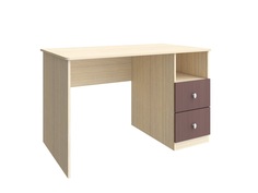 Письменный стол дуб шамони (рв-мебель) коричневый 120x65x75 см.