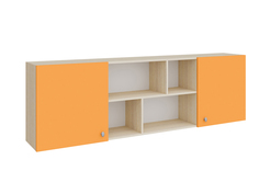 Полка дуб молочный/оранжевый (рв-мебель) оранжевый 194.2x30x60 см.