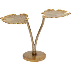 Столик приставной leaf (kare) золотой 84x57x40 см.