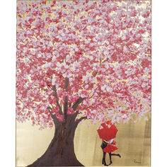Картина couple (kare) розовый 80x100x4 см.