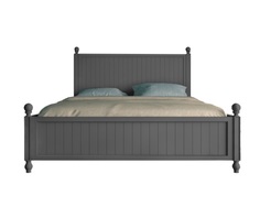 Кровать palermo 200*200 (etg-home) серый 200x121x200 см.