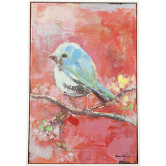 Картина bird (kare) красный 40x60x5 см.