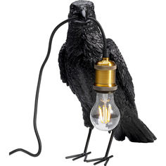 Лампа настольная crow (kare) черный 14x34x31 см.
