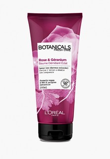 Бальзам для волос LOreal Paris L'Oreal "Botanicals Герань", для окрашенных и тусклых волос, придает блеск, 200 мл, без парабенов, силиконов и красителей