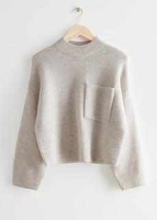 Вязаный свитер с нагрудным карманом & Other Stories