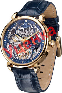 Мужские часы в коллекции Skeleton Мужские часы Carl von Zeyten CVZ0005GBLS-ucenka