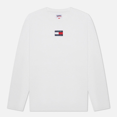 Мужской лонгслив Tommy Jeans Tommy Badge Pure Organic Cotton, цвет белый