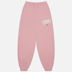 Женские брюки Tommy Jeans ABO Collegiate, цвет розовый
