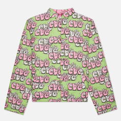 Мужская куртка Comme des Garcons SHIRT x KAWS Print G/B, цвет зелёный, размер L