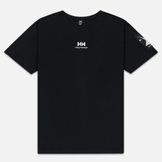 Мужская футболка Helly Hansen Yu Twin Logo, цвет чёрный