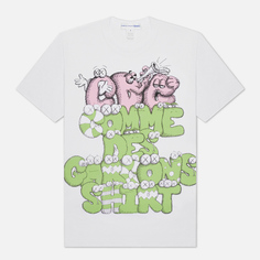 Мужская футболка Comme des Garcons SHIRT x KAWS Print 4, цвет белый