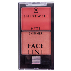Shinewell, Двойные румяна Face Line №1