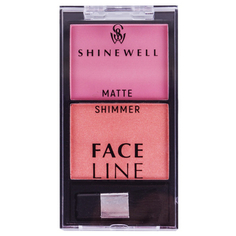 Shinewell, Двойные румяна Face Line №2