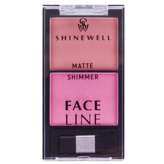 Shinewell, Двойные румяна Face Line №3
