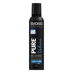 Мусс для укладки волос SYOSS PURE без отдушек и силиконов сверхсильной фиксации 250 мл