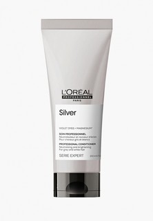 Кондиционер для волос LOreal Professionnel L'Oreal Serie Expert Silver для нейтрализации желтизны осветленных и седых волос, 200 мл