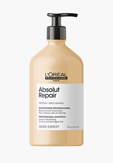 Шампунь LOreal Professionnel L'Oreal Serie Expert Absolut Repair для восстановления поврежденных волос, 750 мл