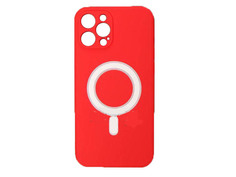 Чехол Luazon для APPLE iPhone 12 Pro Max MagSafe Silicone Red 6852584