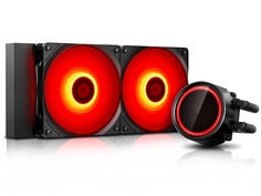 Водяное охлаждение DeepCool Gammaxx L240T Red (Intel LGA20XX/LGA1366/LGA115X AMD AM4/AM3+/AM2+/FM+)