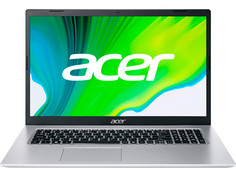 Ноутбук Acer Aspire 5 A517-52-30KQ Silver NX.A5DER.007 (Intel Core i3-1115G4 3.0 GHz/8192Mb/256Gb SSD/Intel UHD Graphics/Wi-Fi/Bluetooth/Cam/17.3/1920x1080/NoOS)