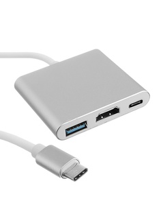 Адаптер Palmexx USB C-HDMI-USB 3.1-USB C PX/HUB-USBC-HDMI-USB Silver