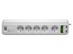 Сетевой фильтр APC Essential 5 Sockets 2xUSB 1.8m White PM5U-RS A.P.C.