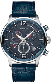 Швейцарские наручные мужские часы Atlantic 87461.47.55. Коллекция Seasport