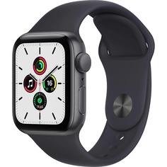 Смарт-часы Apple Watch SE 40 мм серый космос, спортивный ремешок