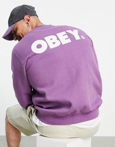 Фиолетовый свитшот Obey Bold-Фиолетовый цвет