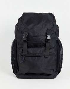 Черный рюкзак в стиле милитари Topman-Черный цвет