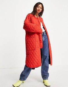 Двустороннее стеганое пальто красного цвета French Connection Aris-Красный