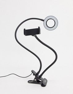 Черный светильник-кольцо для видеоблога Thumbs Up-Бесцветный