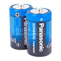 Батарейка Panasonic D R20 Gen.Purpose, цена за блистер 2 шт