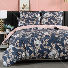 Постельное белье евростандарт, простыня 230х250 см, 2 наволочки 50х70 см, 2 наволочки 70х70 см,пододеяльник 200х220 см, Sofi De Markо, сатин, Анабет