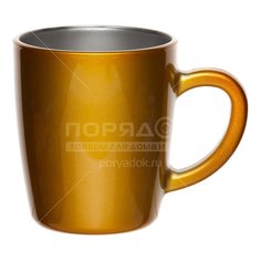 Кружка стекло, 340 мл, Металлик оранжевый, Pasabahce, 55531SLBD44