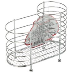 Подставка для столовых приборов, металл, хром, Мультидом, AN52-34