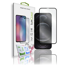Защитное стекло для экрана LuxCase для Apple iPhone 13 Pro Max 2.5D, 1 шт, черный [78528] Noname