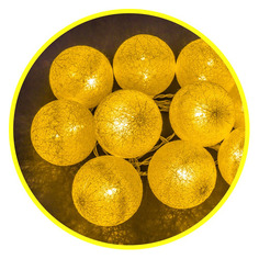 Гирлянда Navigator 14048 нить шарики 10лам. дл.1.8м