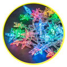 Гирлянда Navigator 14043 нить звезды 30лам. дл.3.9м