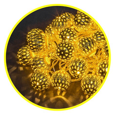 Гирлянда Navigator 14041 нить шарики 30лам. дл.3.9м