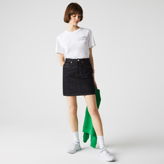 Женская прямая джинсовая юбка Lacoste