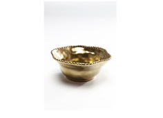 Чаша декоративная bell (kare) золотой 17x6x16 см.