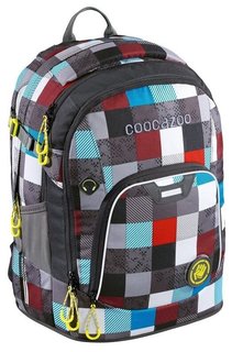 Рюкзак Coocazoo Ray Day 24L Checkmate Blue Red (серый, бирюзовый)